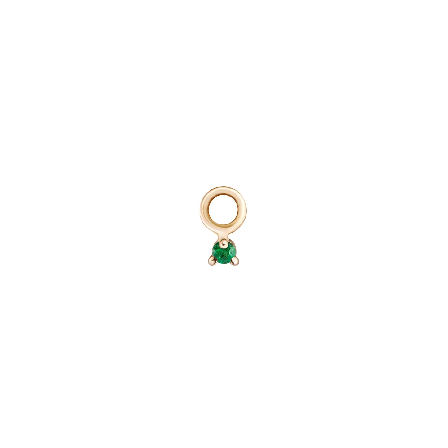 métier / petite gemstone plaque charm - single