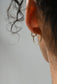 métier / round clicker hoop earring - single