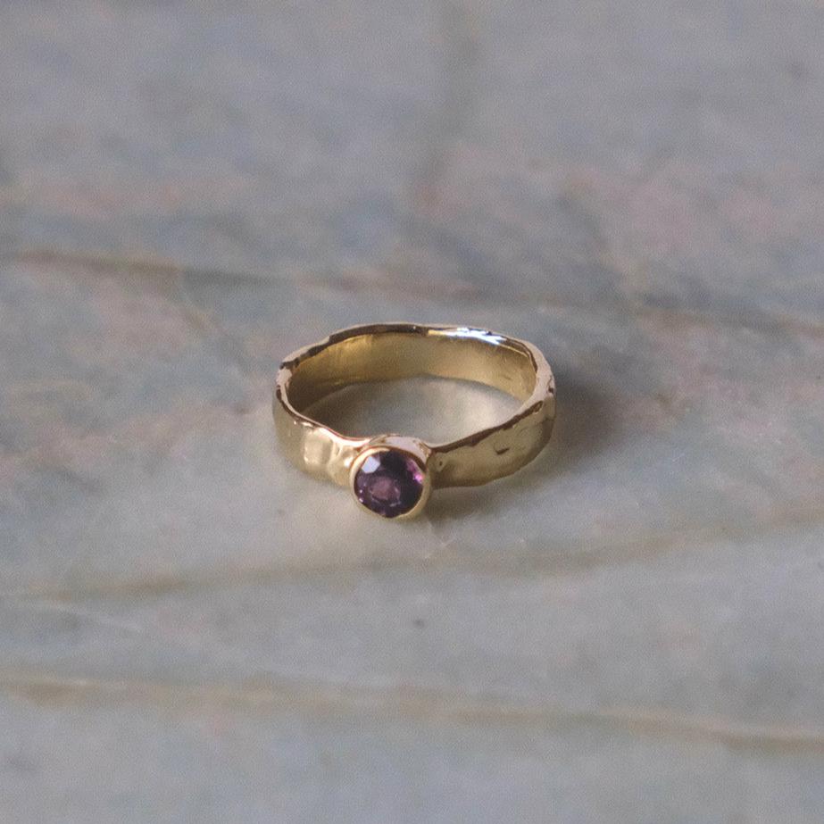 prima ring - purple sapphire