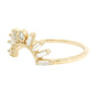 rising sol baguette ring band - natural diamond