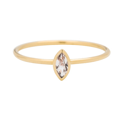 métier / morganite stacking ring