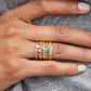 métier / turquoise stacking ring