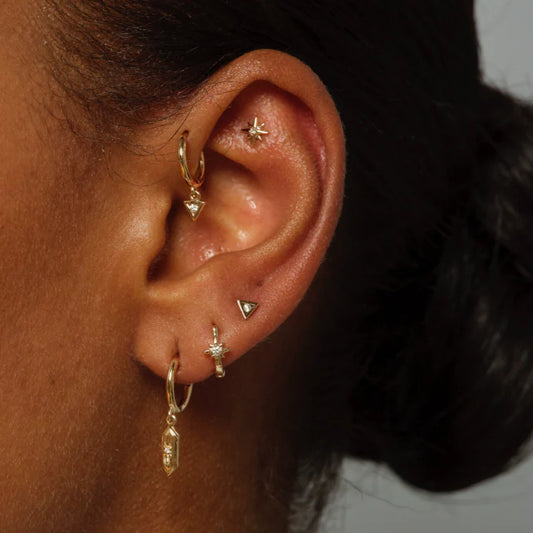 métier / star stud earring - single