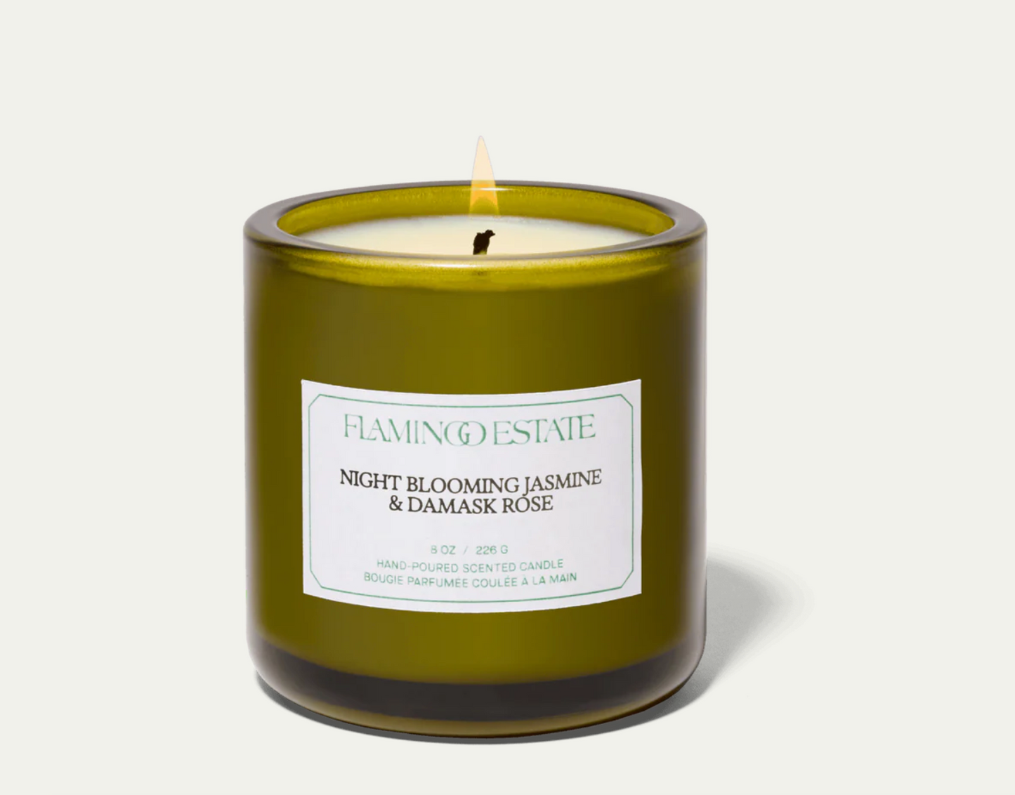 flamingo estate / night blooming jasmine & damask rose candle