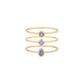 métier / tanzanite stacking ring