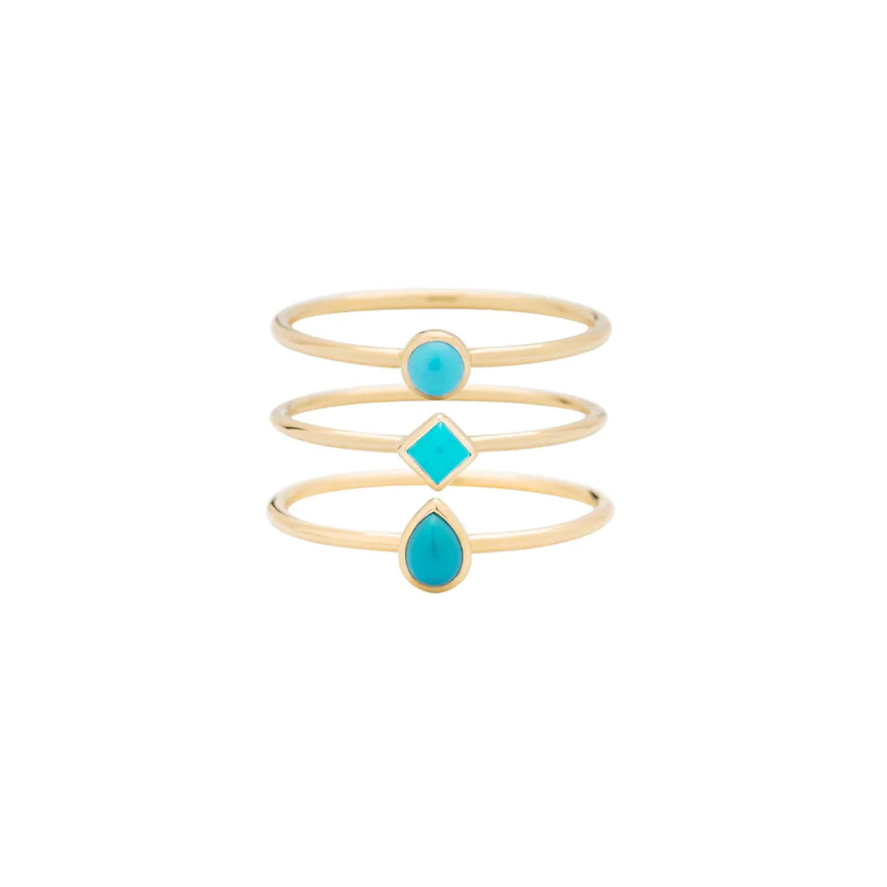 métier / turquoise stacking ring