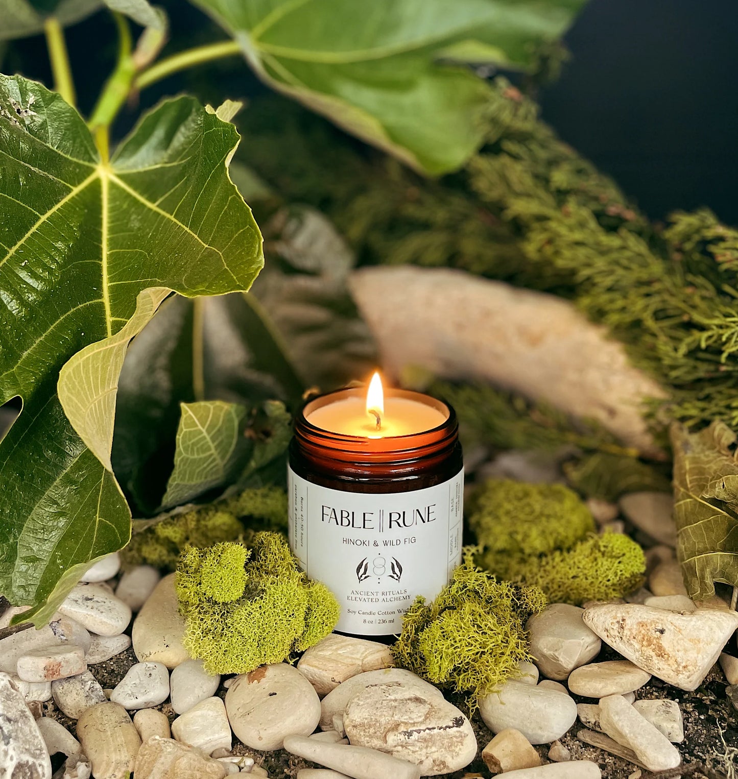 fable || rune / candle - hinoki & wild fig