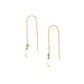 shannon len / earrings / horseshoe + pearl