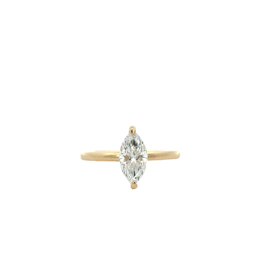 florence marquise solitaire ring - grown diamond