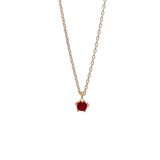 drop necklace - ruby