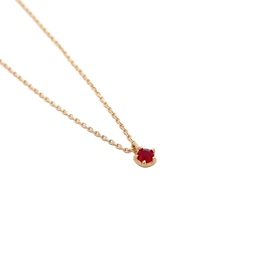 drop necklace - ruby