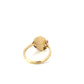 dancing girl petite signet ring - sunset