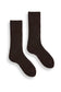 lisa b. / solid ribbed wool cashmere crew socks