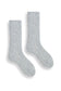 lisa b. / solid ribbed wool cashmere crew socks