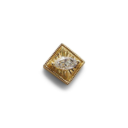 bright eye stud earrings - natural diamond