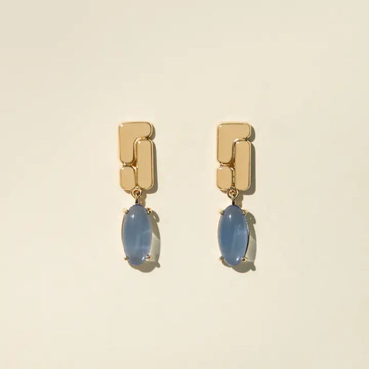 belden earrings - blue