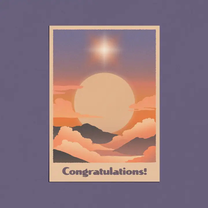 congratulations sun card