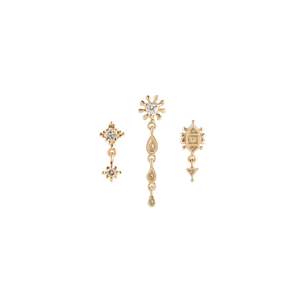 métier / dala droplet stud earring - single