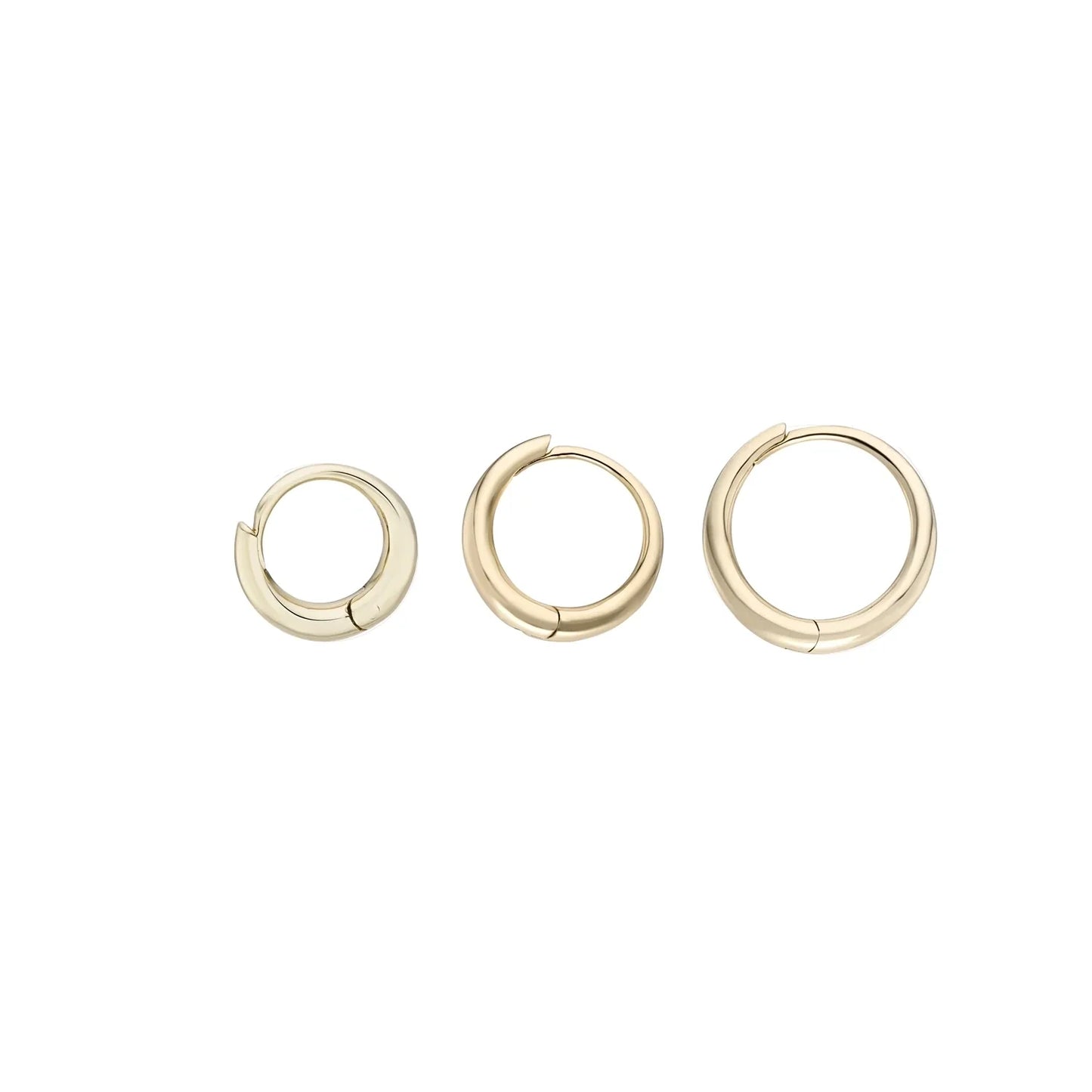 métier / dodu round chunky clicker hoop earring - single