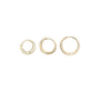 métier / dodu round chunky clicker hoop earring - single