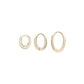 métier / dodu oval chunky clicker hoop earring - single