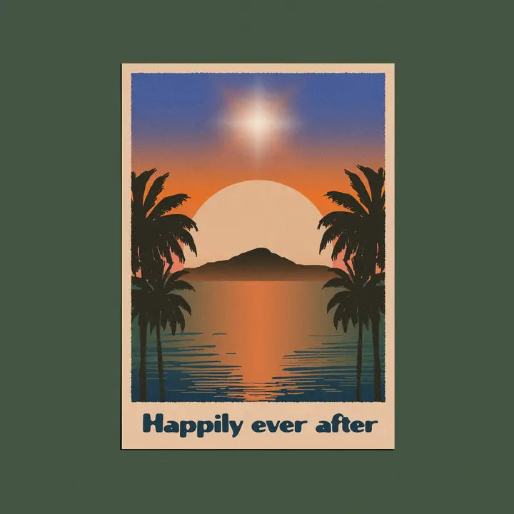 happily ever after tropical card