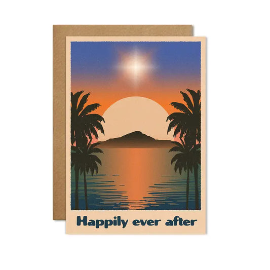 happily ever after tropical card