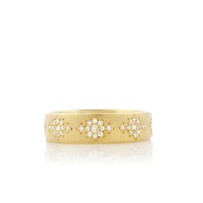 shimmer ring band - natural diamond