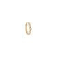 métier / three claw gemstone clicker hoop earring - single