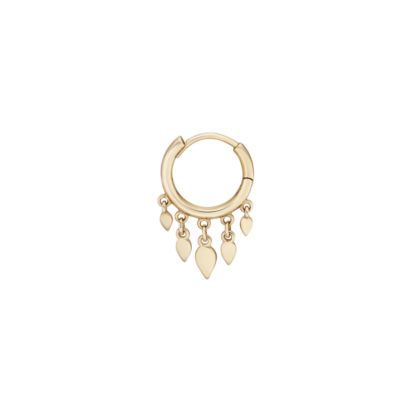 métier / cinq tear tassel clicker hoop earring - single