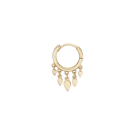 métier / cinq tear tassel clicker hoop earring - single