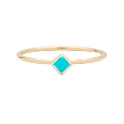 métier / turquoise stacking ring