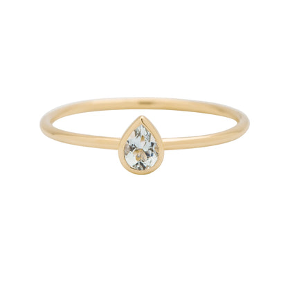 métier / aquamarine stacking ring