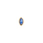 métier / bezel-set marquise gemstone stud earring - single