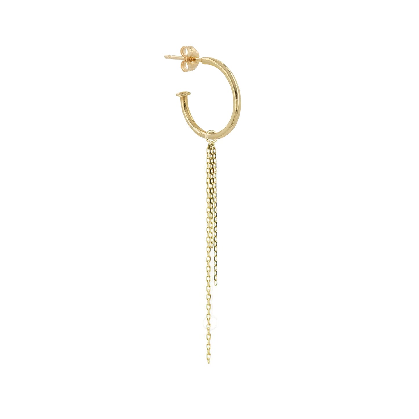 métier / gold chain plaque charm - single