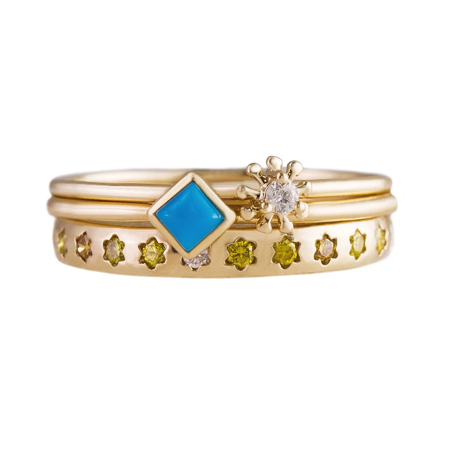 métier / turquoise stacking ring