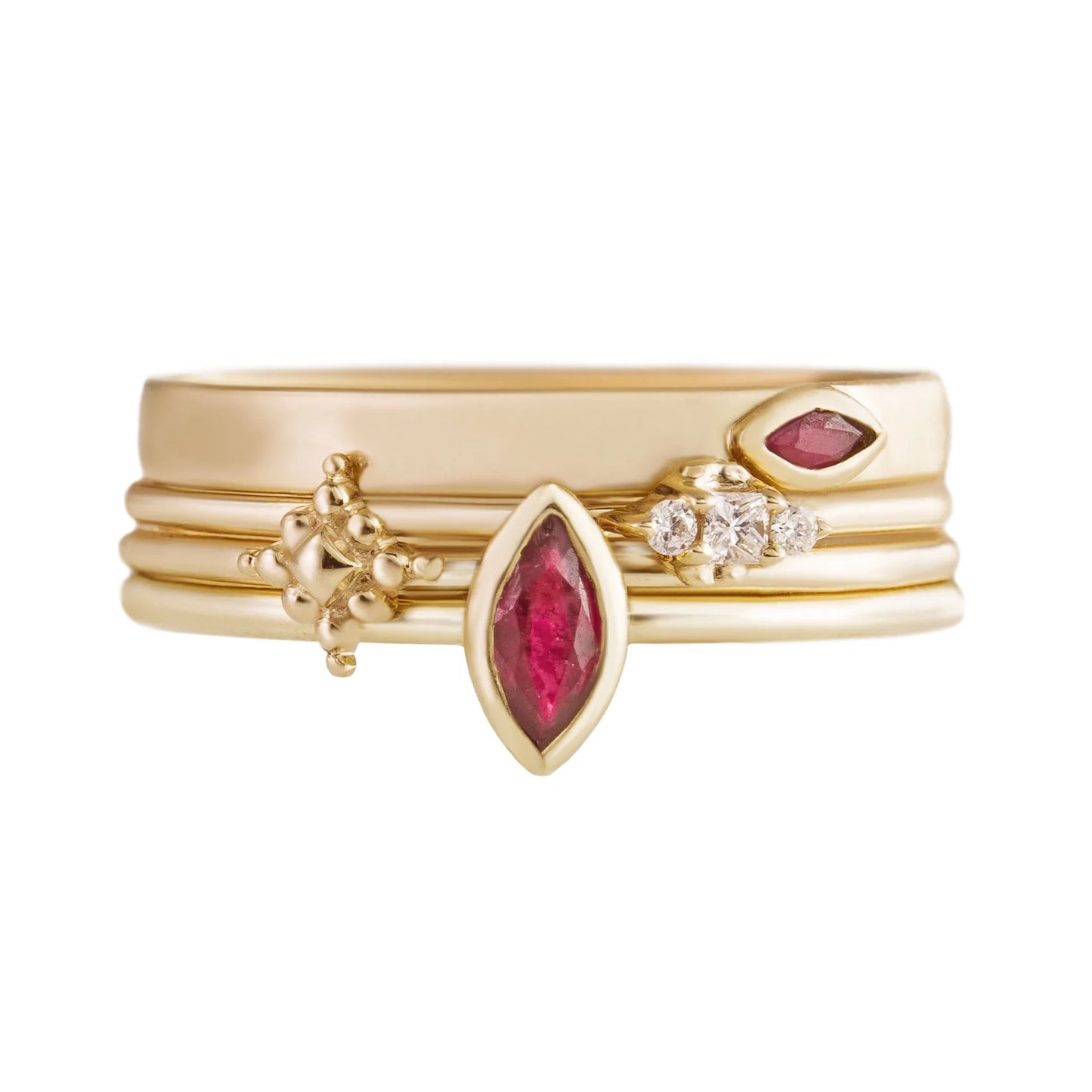 métier / ruby stacking ring