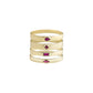 métier / ruby flat stacking ring band