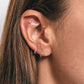 métier / short skinny point huggie hoop earring - single