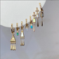 métier / pearl tassel .5 plaque charm - single