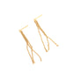 narrow fringe earrings