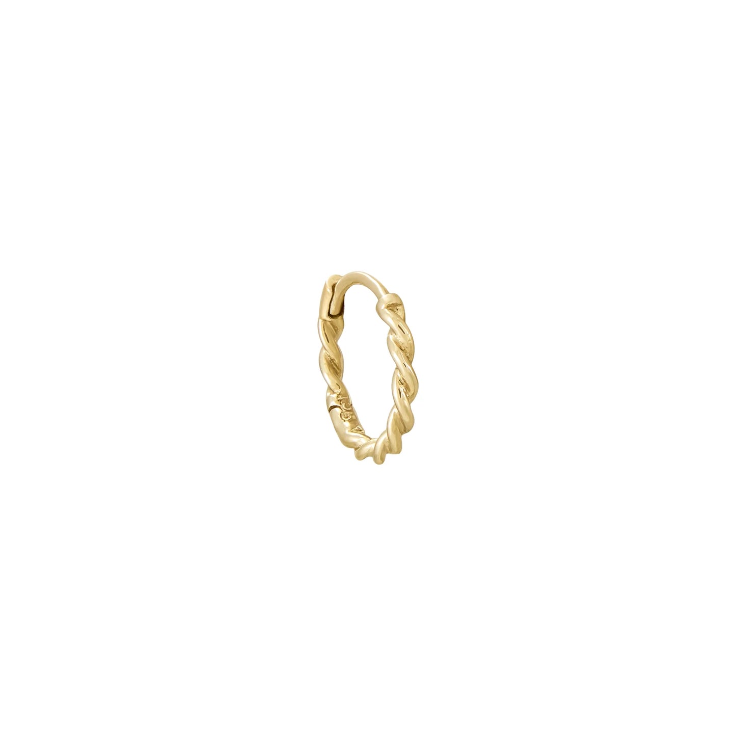 métier / twist clicker hoop earring - single