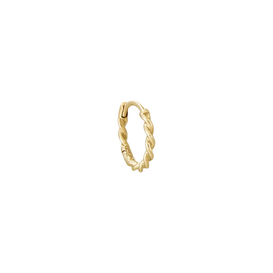 métier / twist clicker hoop earring - single