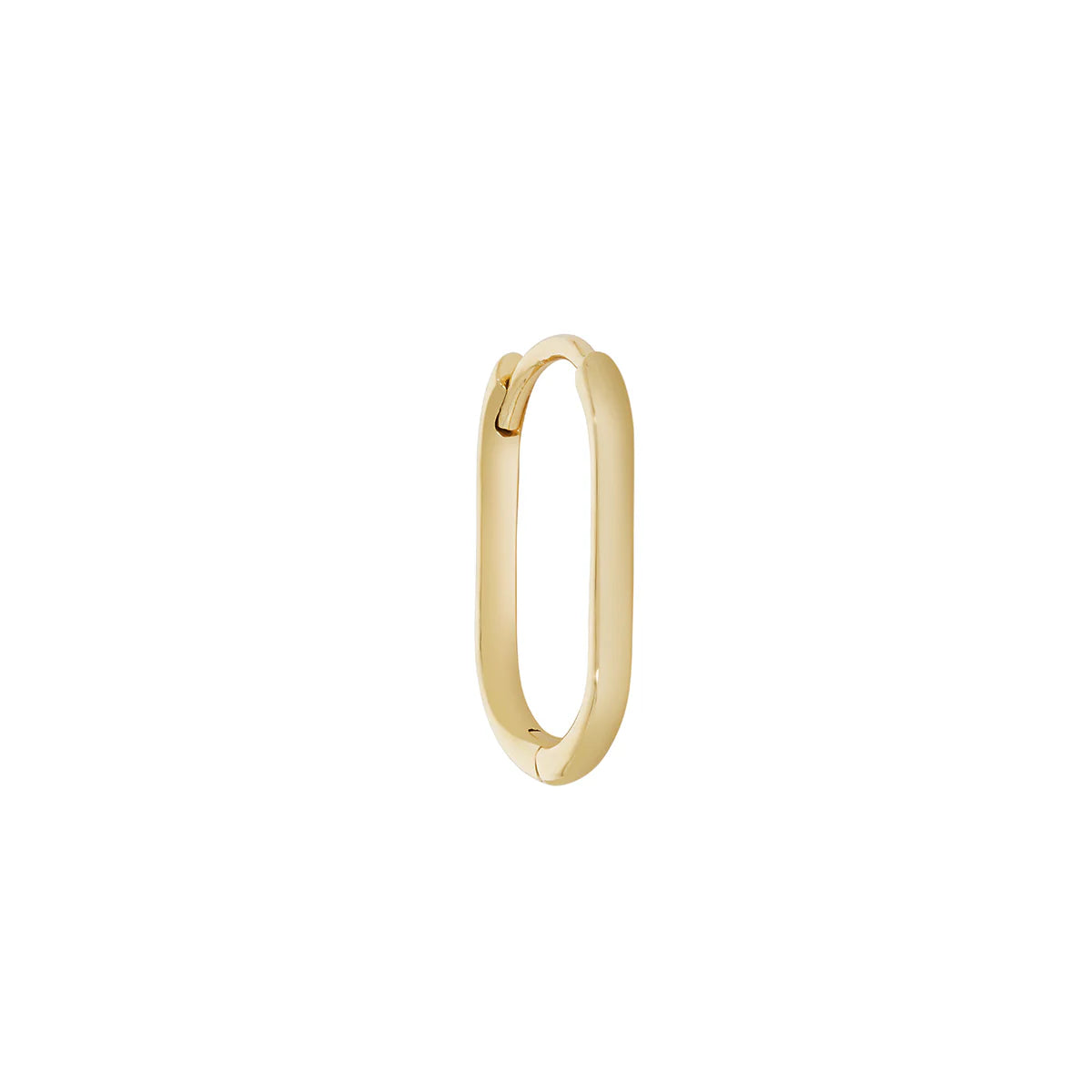 métier / oval clicker hoop earring - single