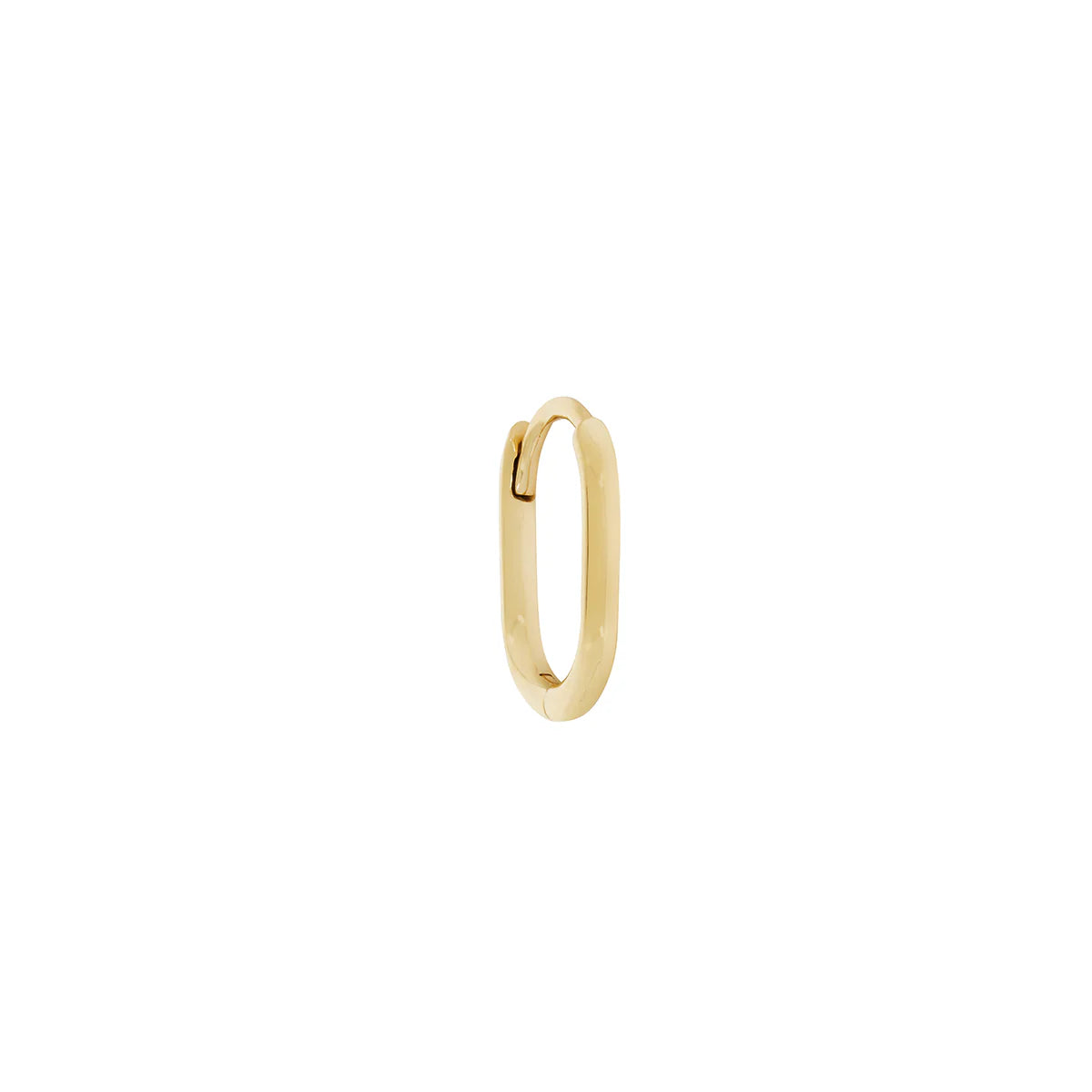 métier / oval clicker hoop earring - single