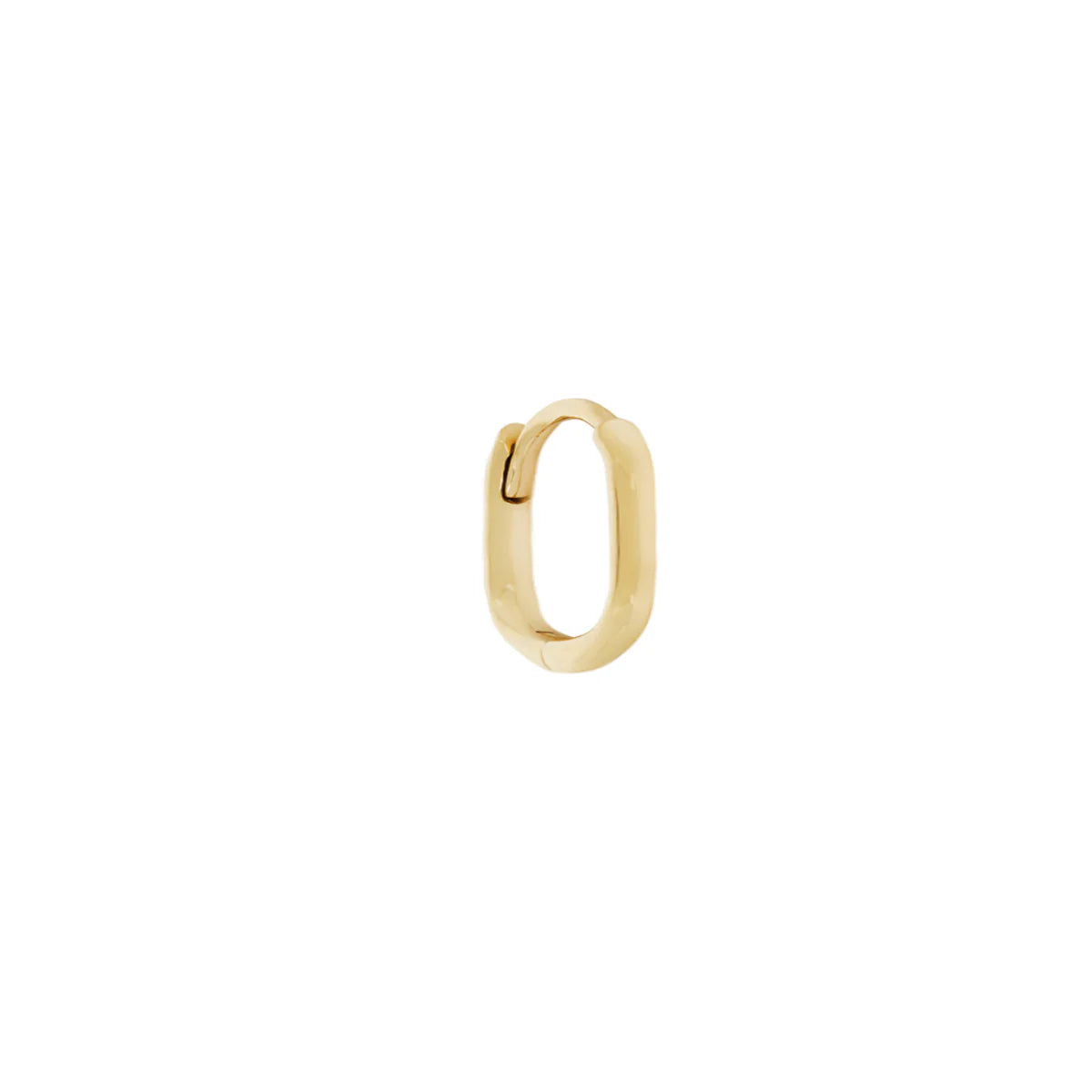 métier / oval clicker hoop earring - single