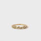 mixed shape half eternity scatter ring - natural white diamond