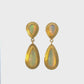 ethiopian opal double-framed teardrop earrings