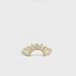 rising sol baguette ring band - natural diamond