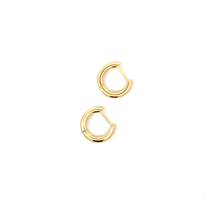 click huggie hoop earrings - 12mm